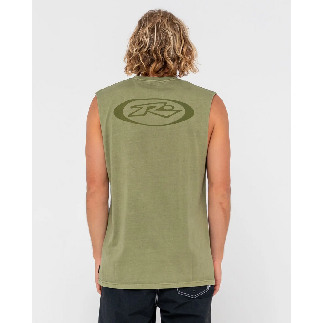 Rusty Slowmo Overdye Muscle Tank 