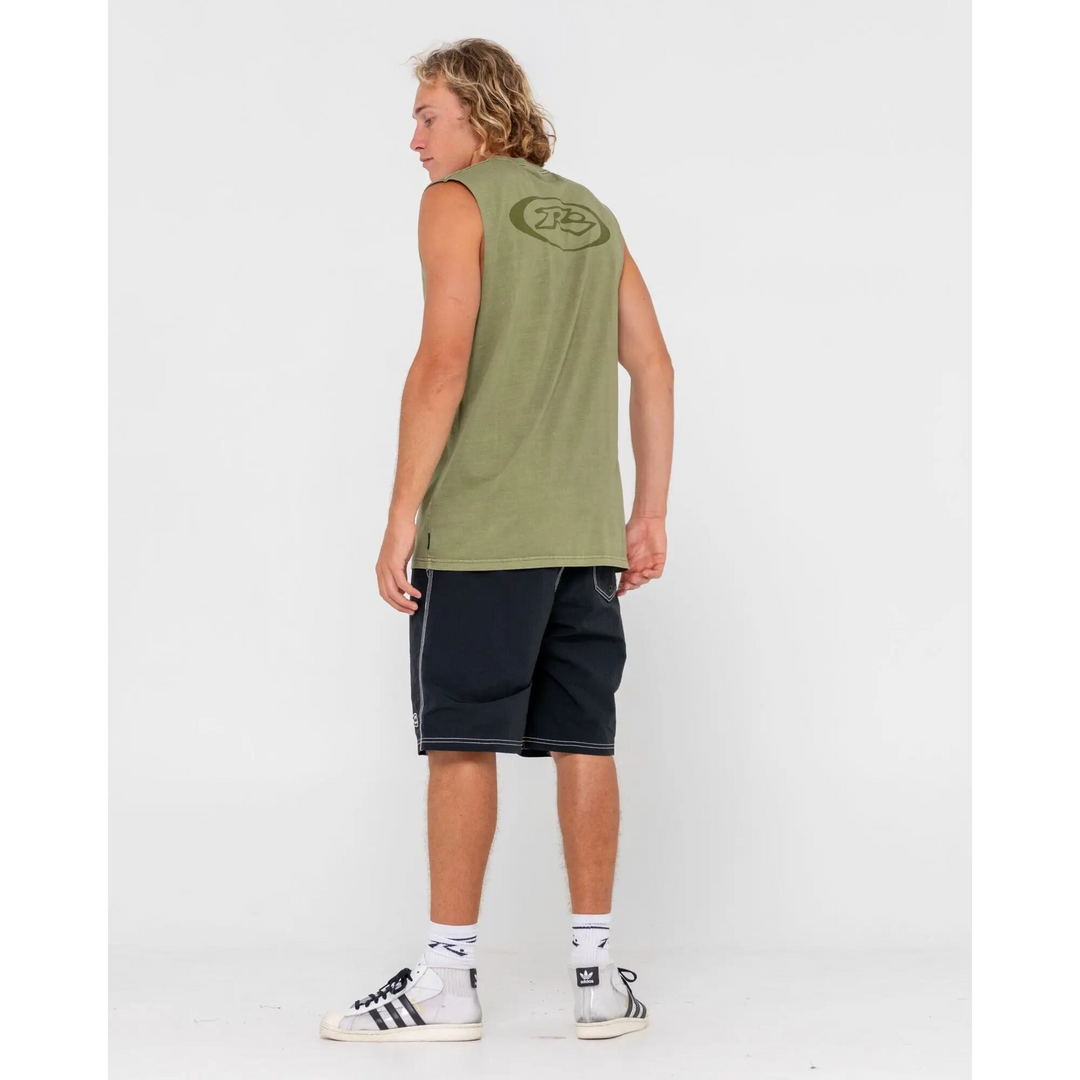 Rusty Slowmo Overdye Muscle Tank 