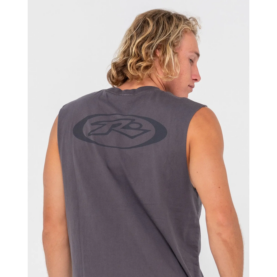 Rusty Slowmo Overdye Muscle Tank 