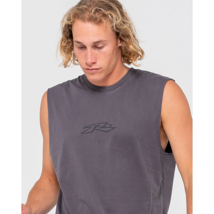 Rusty Slowmo Overdye Muscle Tank 