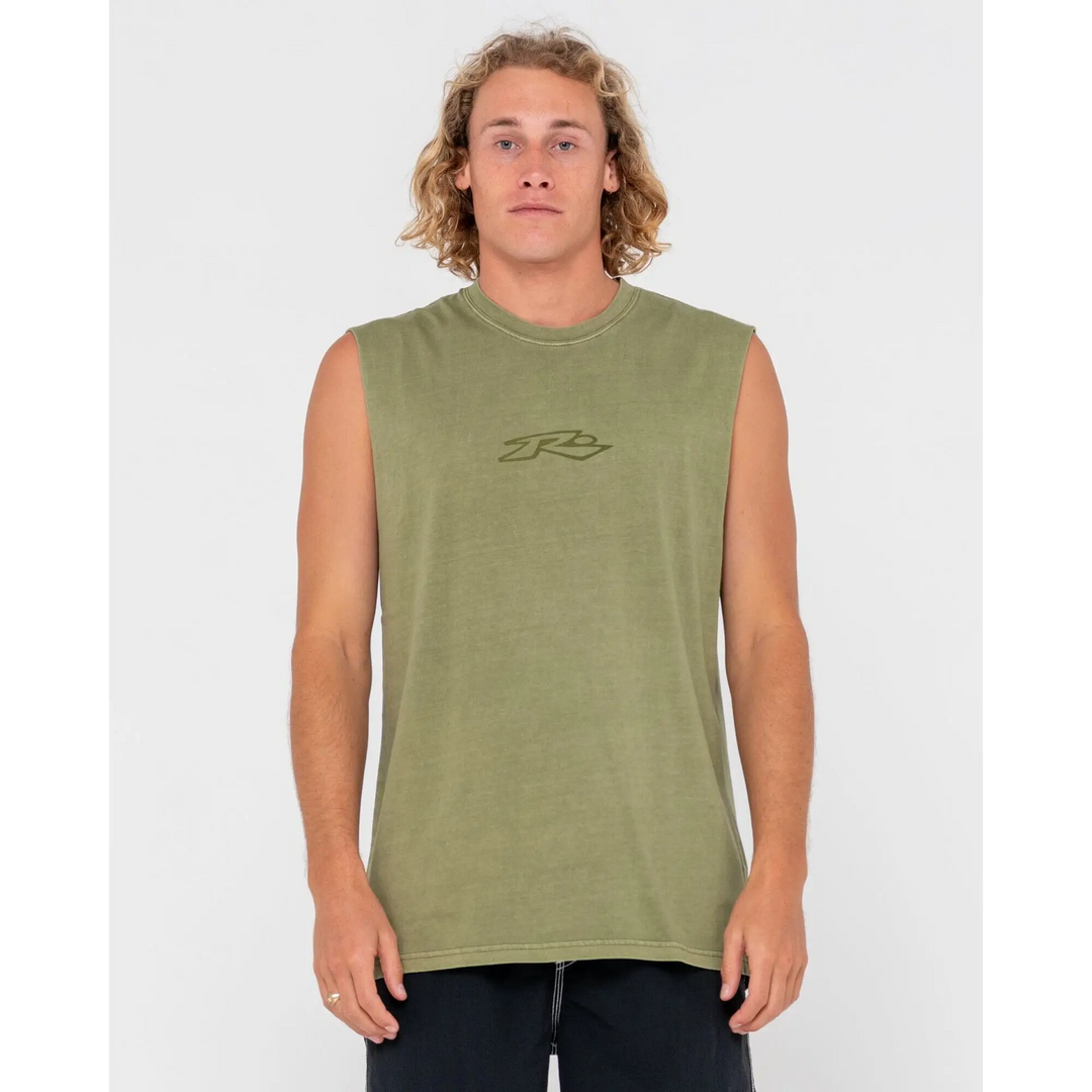 Rusty Slowmo Overdye Muscle Tank 