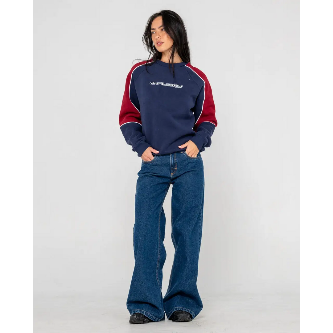 Rusty South Of The River Oversize Crew Fleece