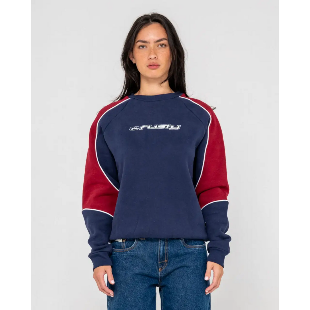 Rusty South Of The River Oversize Crew Fleece