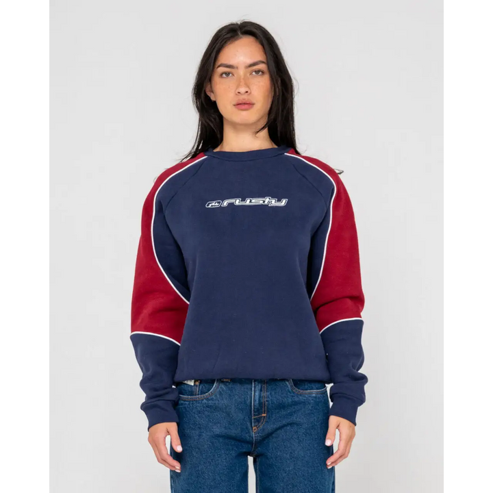 Rusty South Of The River Oversize Crew Fleece