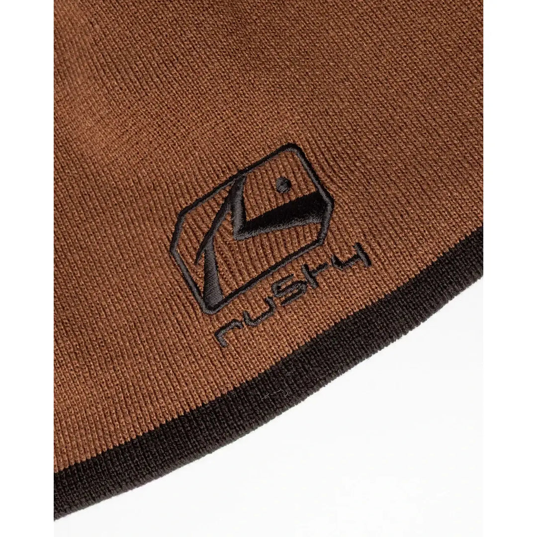 Rusty Square Eye Reversible Beanie - Pinecone