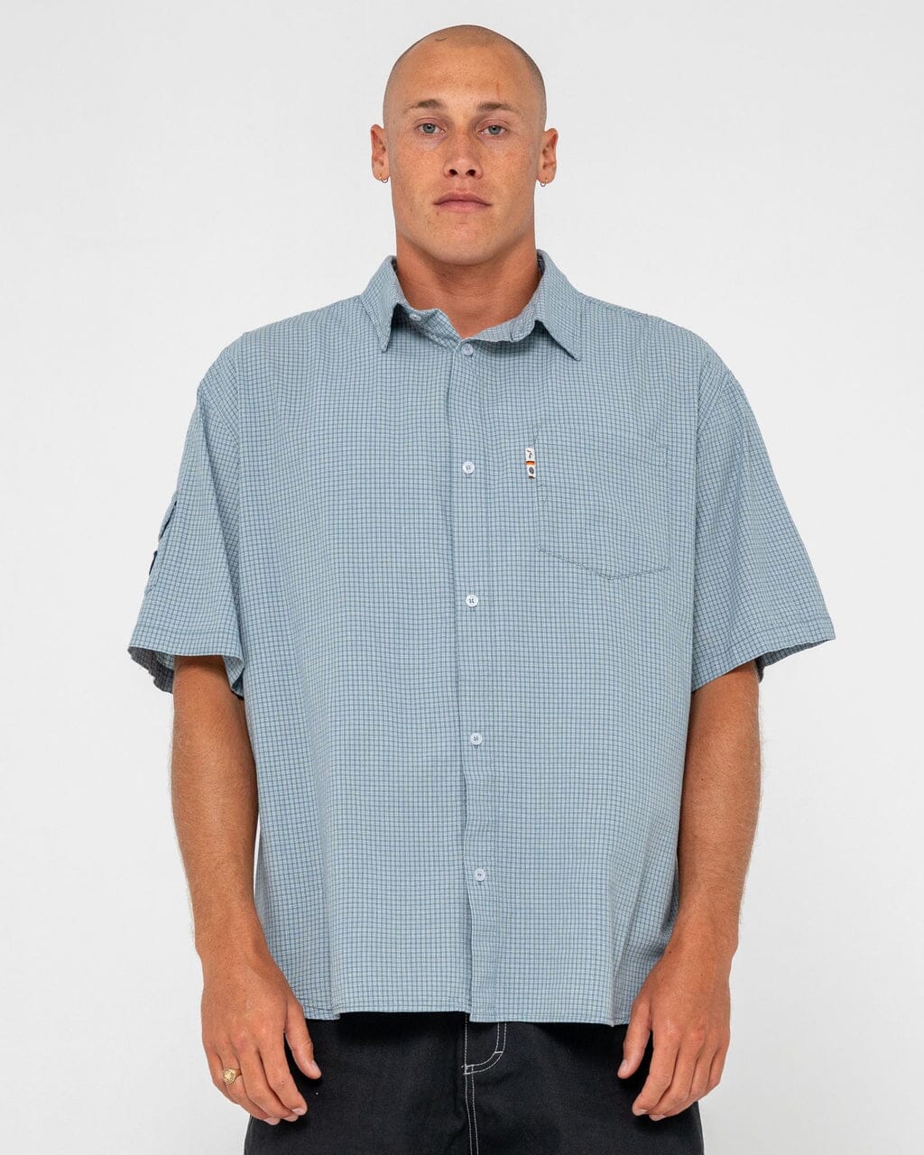 Rusty Stasha Pocket Oversized Check Shirt 