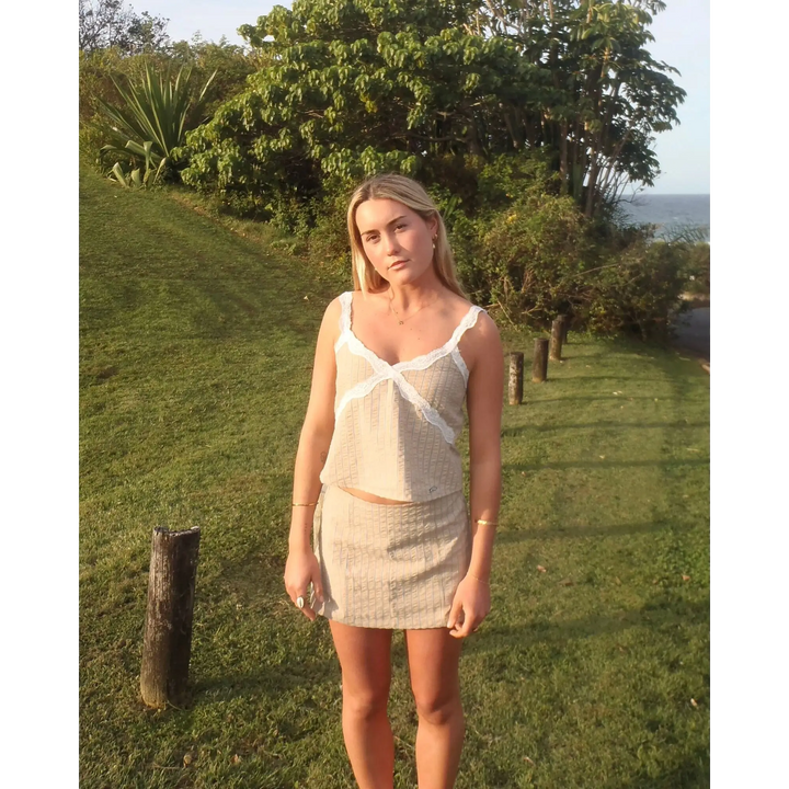 Rusty Stripy Girl Low Rise Skirt 