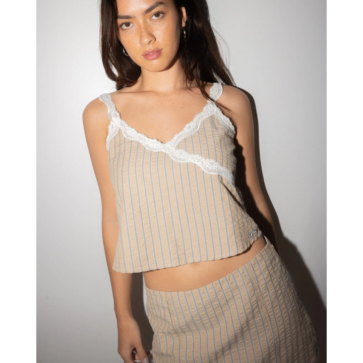 Rusty Stripy Girl Slim Fit Cami 