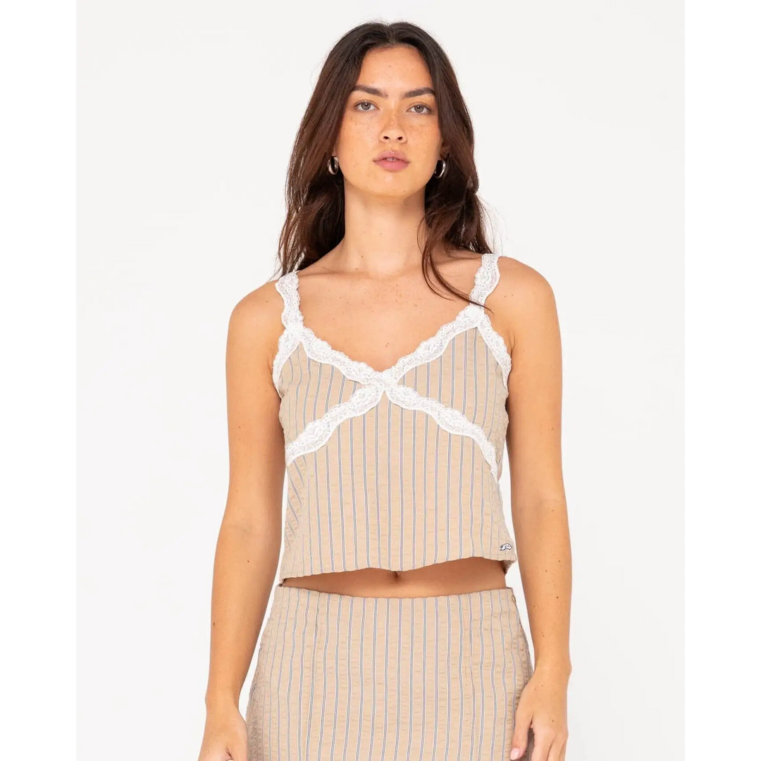 Rusty Stripy Girl Slim Fit Cami 
