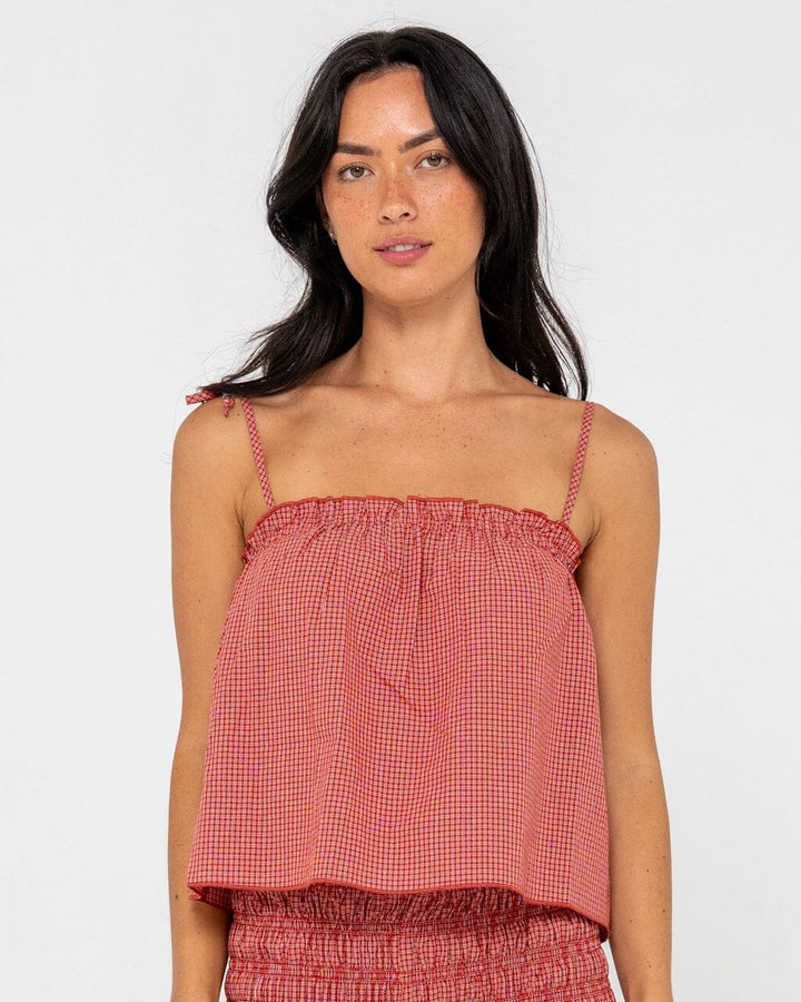 Rusty Summer Court Cami Top 