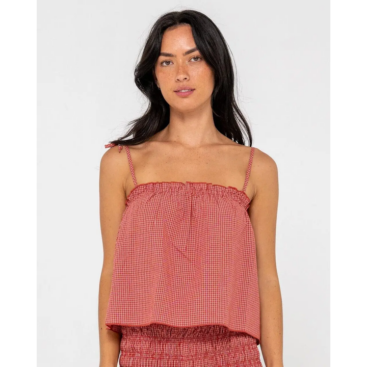 Rusty Summer Court Cami Top 