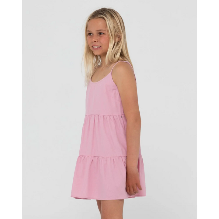 Rusty Sweet Water Slip Youth Dress Fondant Pink 14Y 