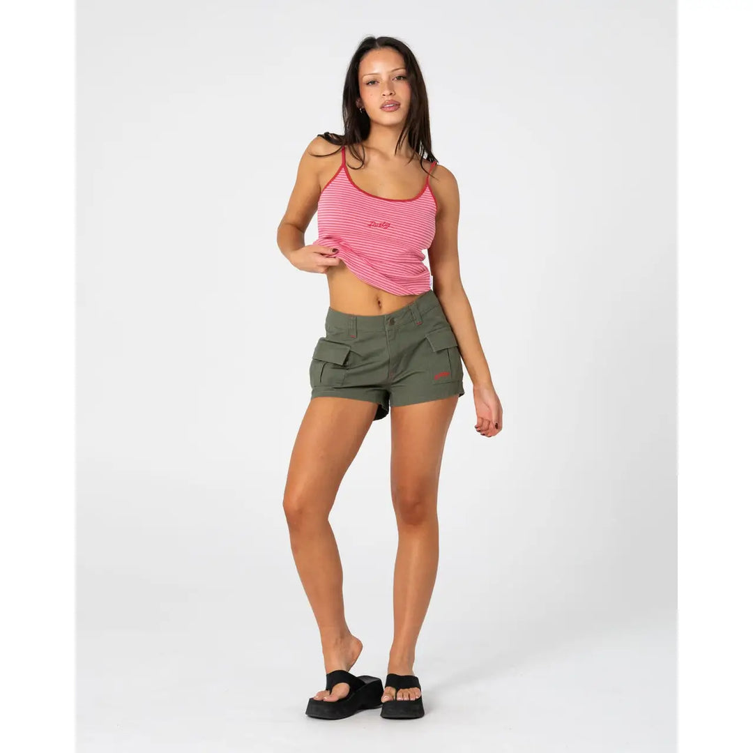 Rusty Tempo Low Rise Ripstop Cargo Shorts