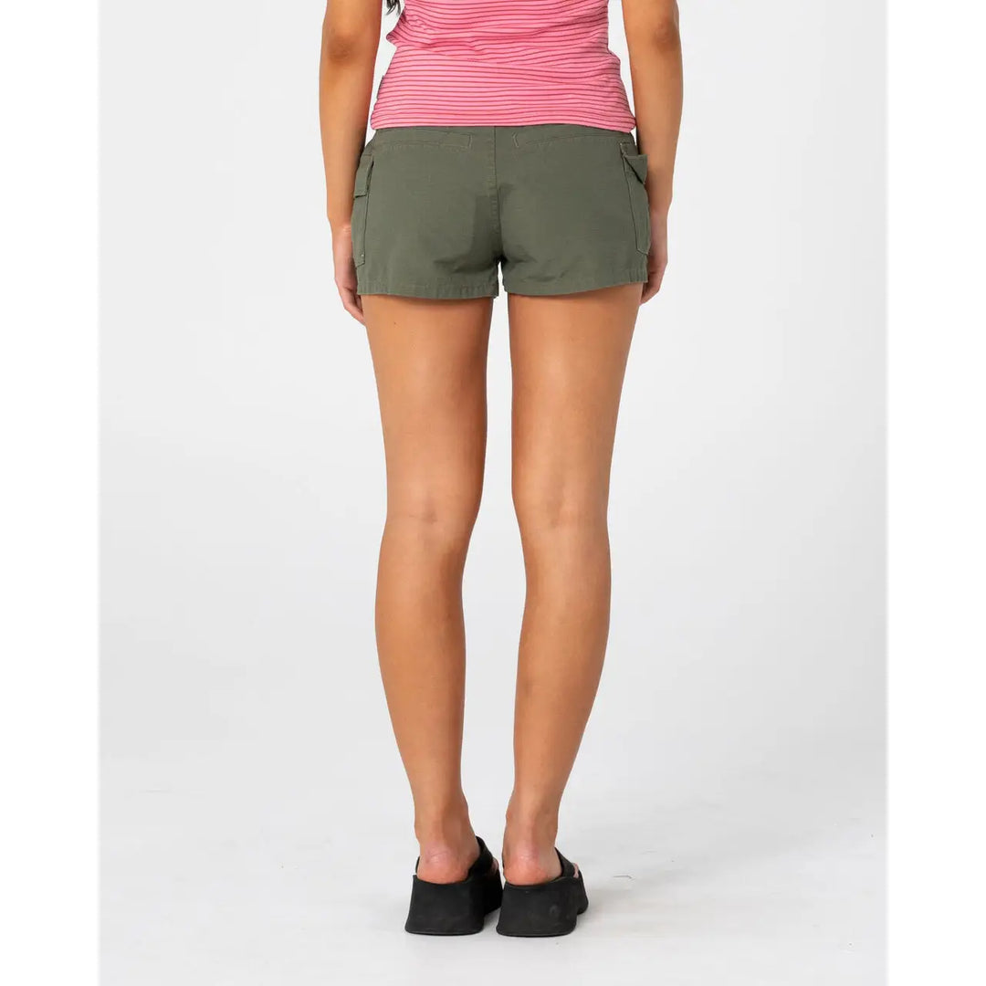 Rusty Tempo Low Rise Ripstop Cargo Shorts