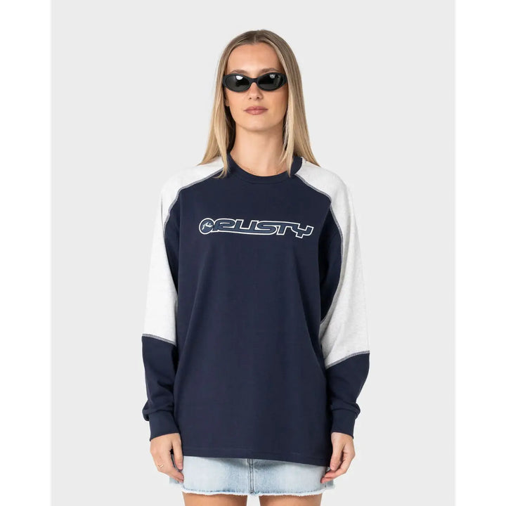 Rusty Timmy Target Oversized Long Sleeve T-Shirt