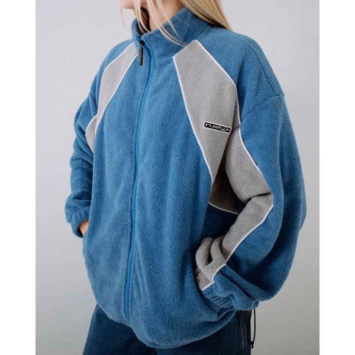 Rusty Two Tides Zip Through Sherpa Fleece