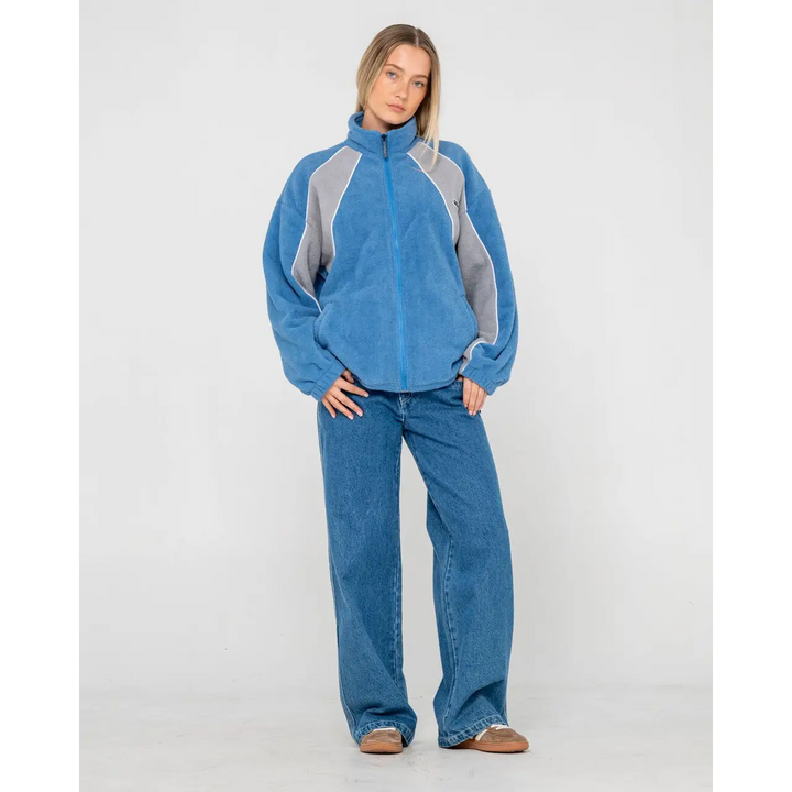 Rusty Two Tides Zip Through Sherpa Fleece