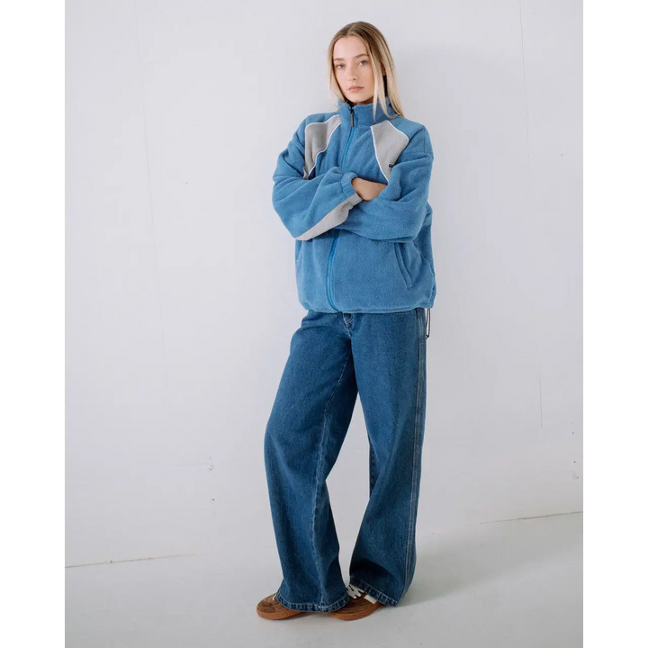 Rusty Two Tides Zip Through Sherpa Fleece