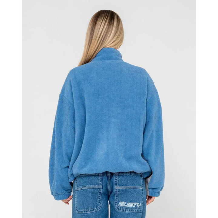 Rusty Two Tides Zip Through Sherpa Fleece