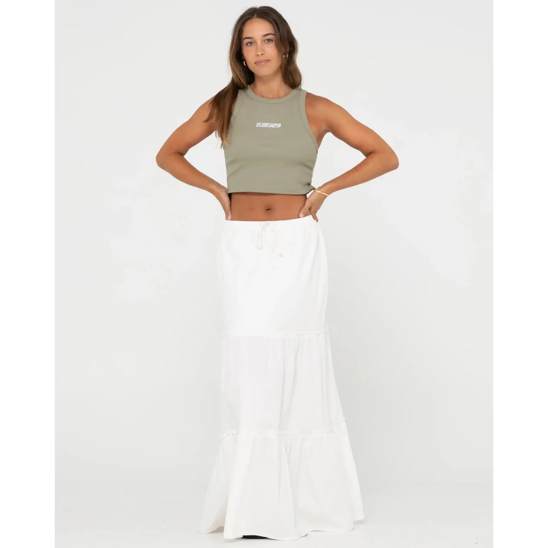 Rusty Violeta Low Rise Maxi Skirt 
