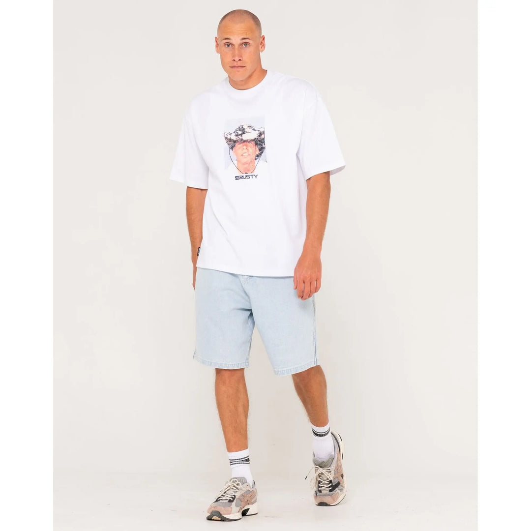 Rusty Wanted Photo Print T-Shirt 
