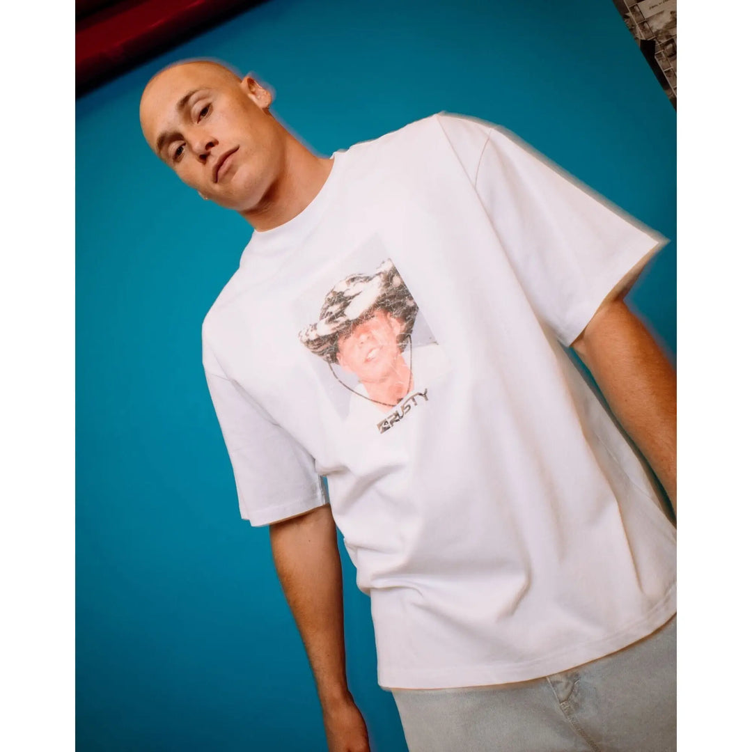 Rusty Wanted Photo Print T-Shirt 