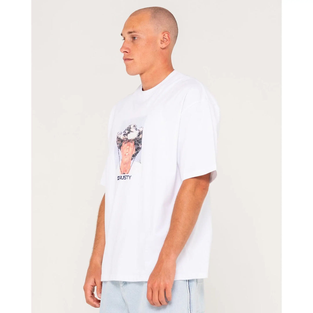 Rusty Wanted Photo Print T-Shirt 