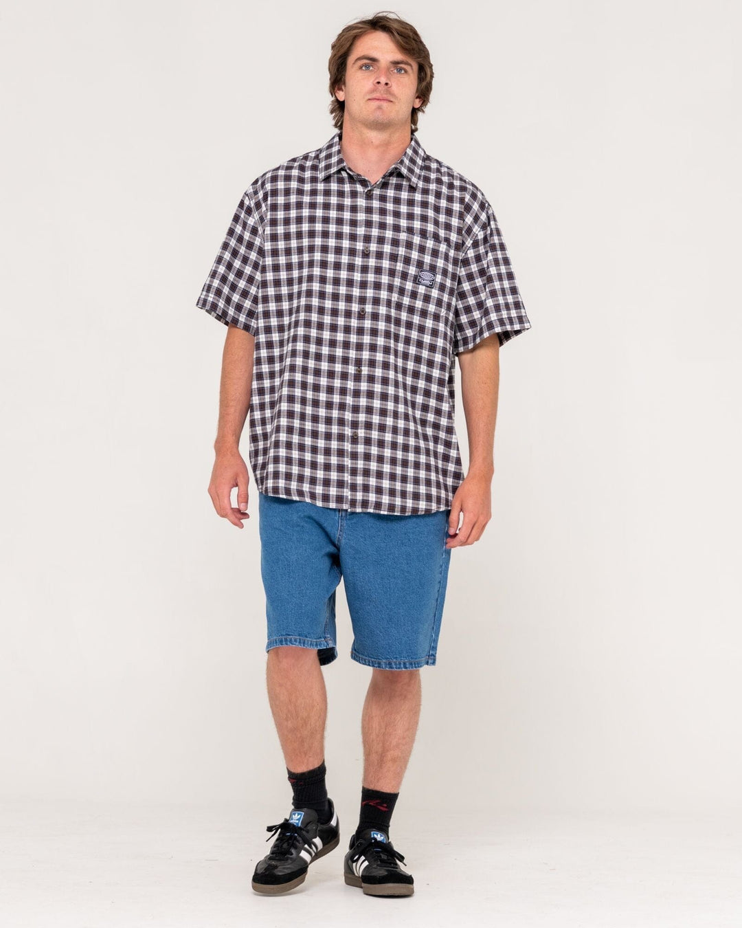 Rusty Worldwide Oversized Check Shirt 