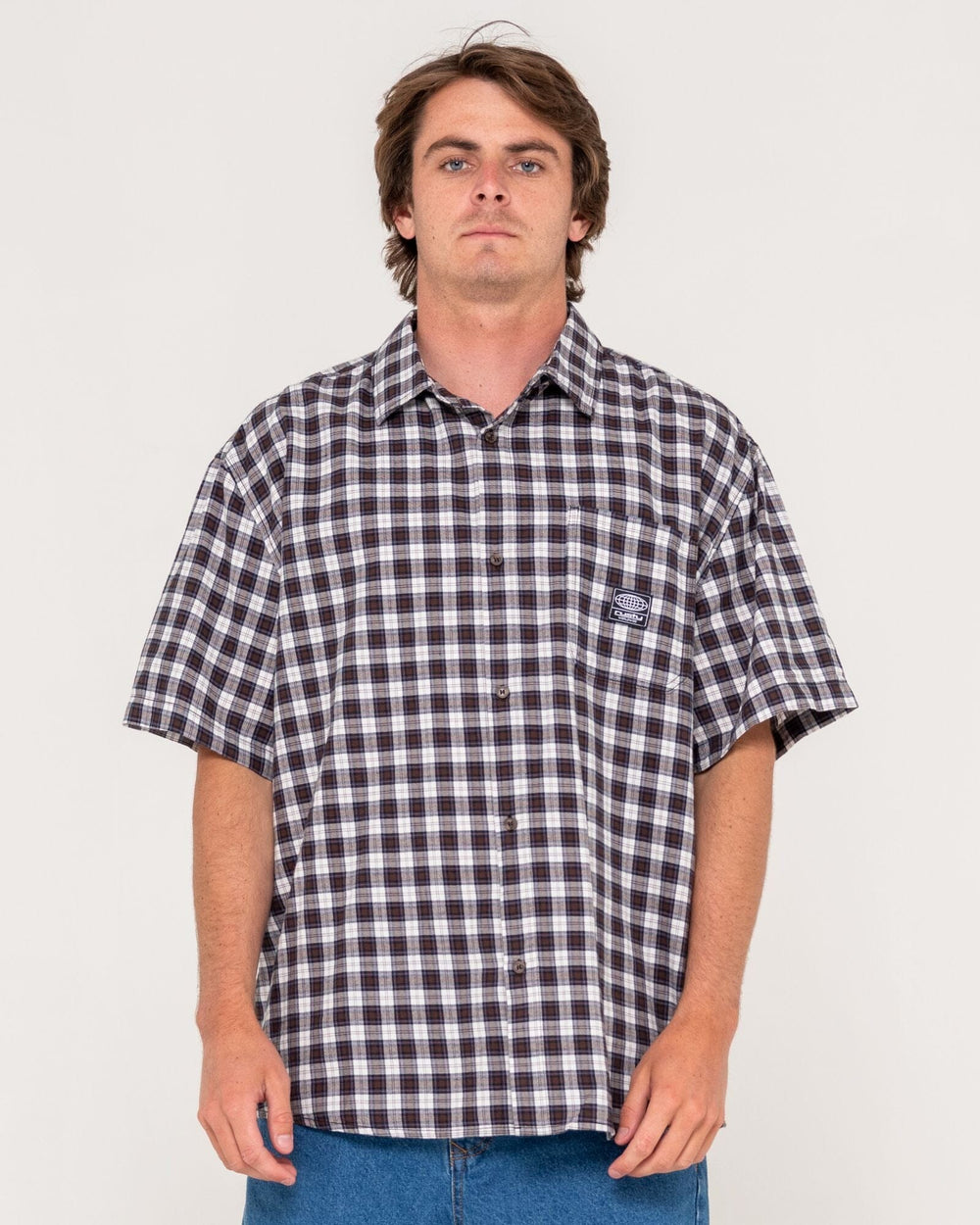 Rusty Worldwide Oversized Check Shirt 
