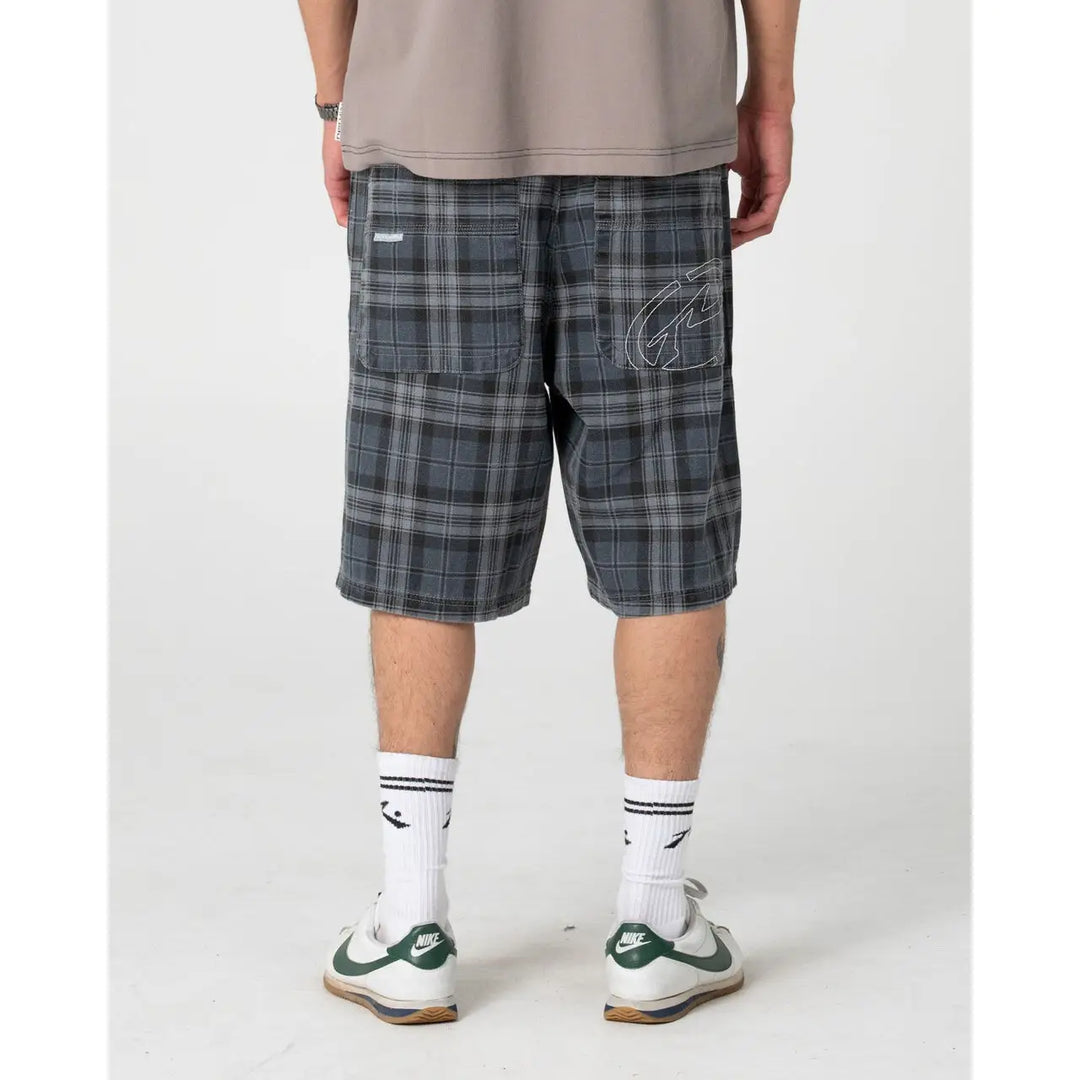 Rusty X-Press Baggy Plaid Shorts
