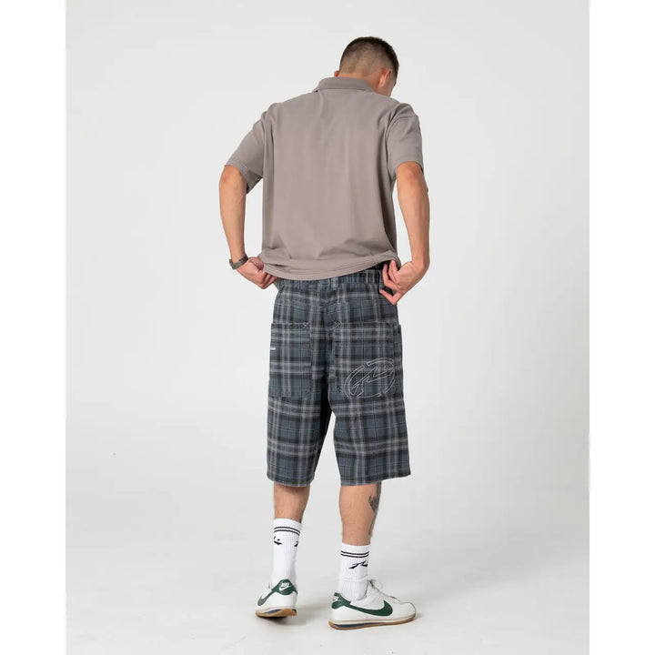 Rusty X-Press Baggy Plaid Shorts