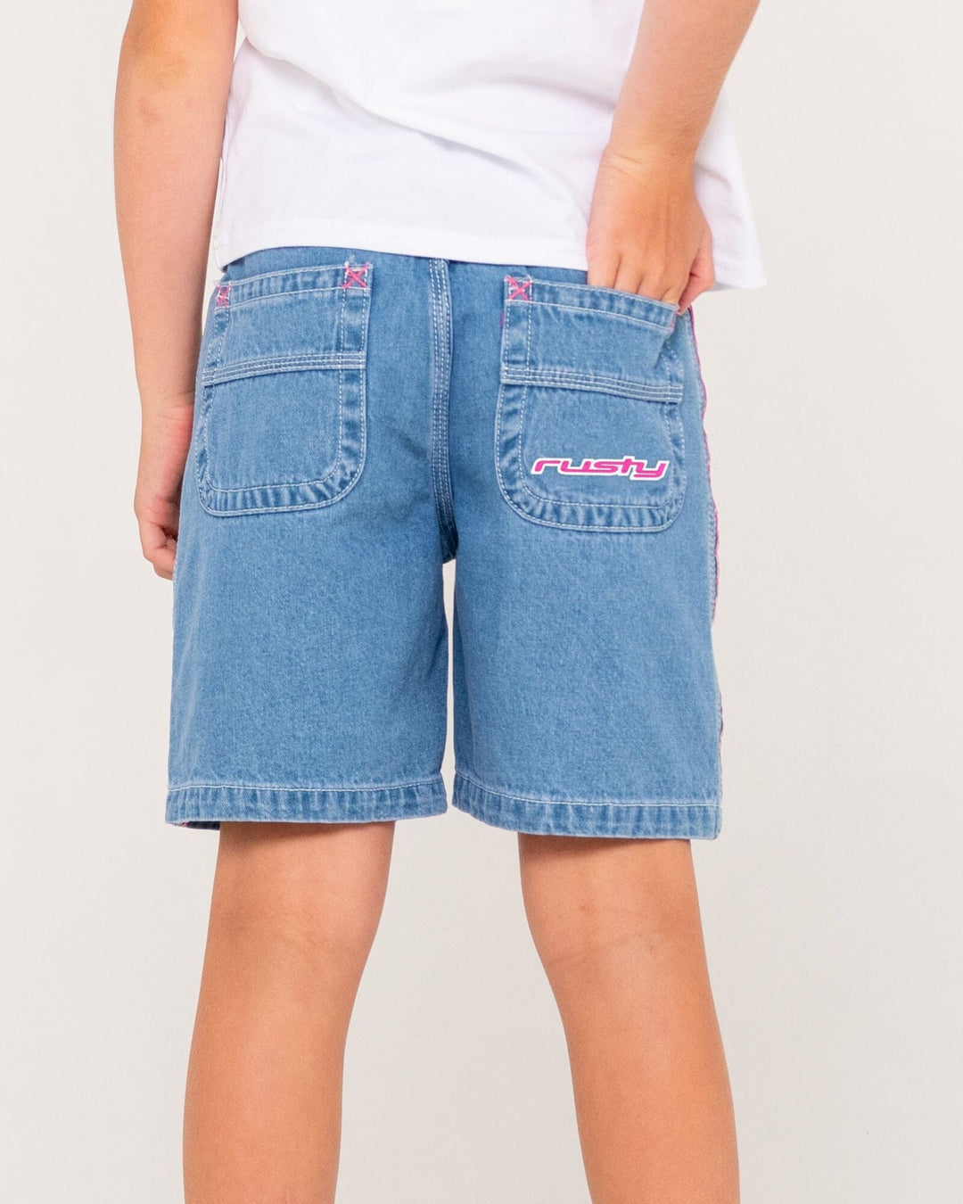 Rusty Youth Flip Girl Low Rise Jorts 