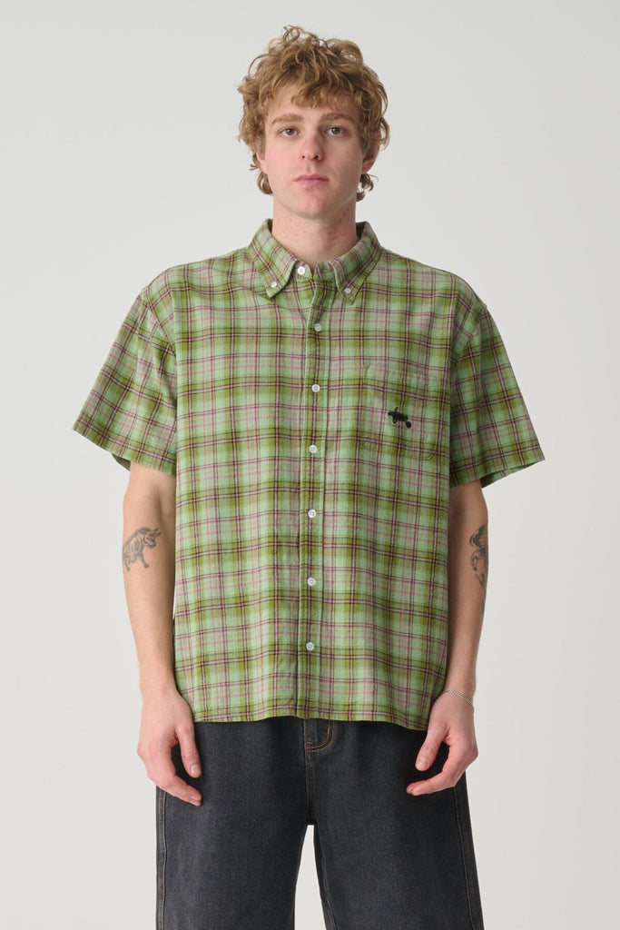 S Double Blend Check Shirt 