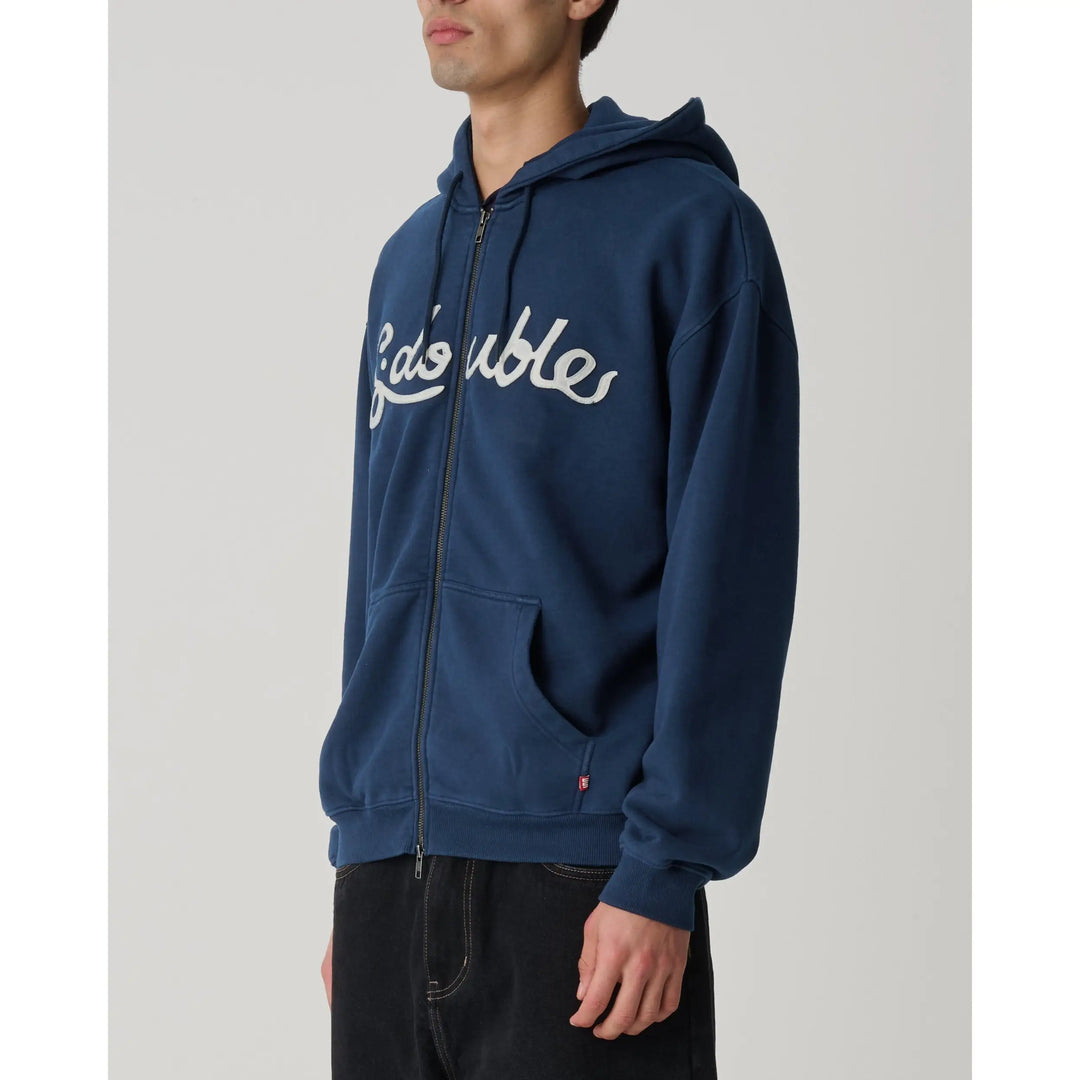S Double Cursive Zip Hoodie