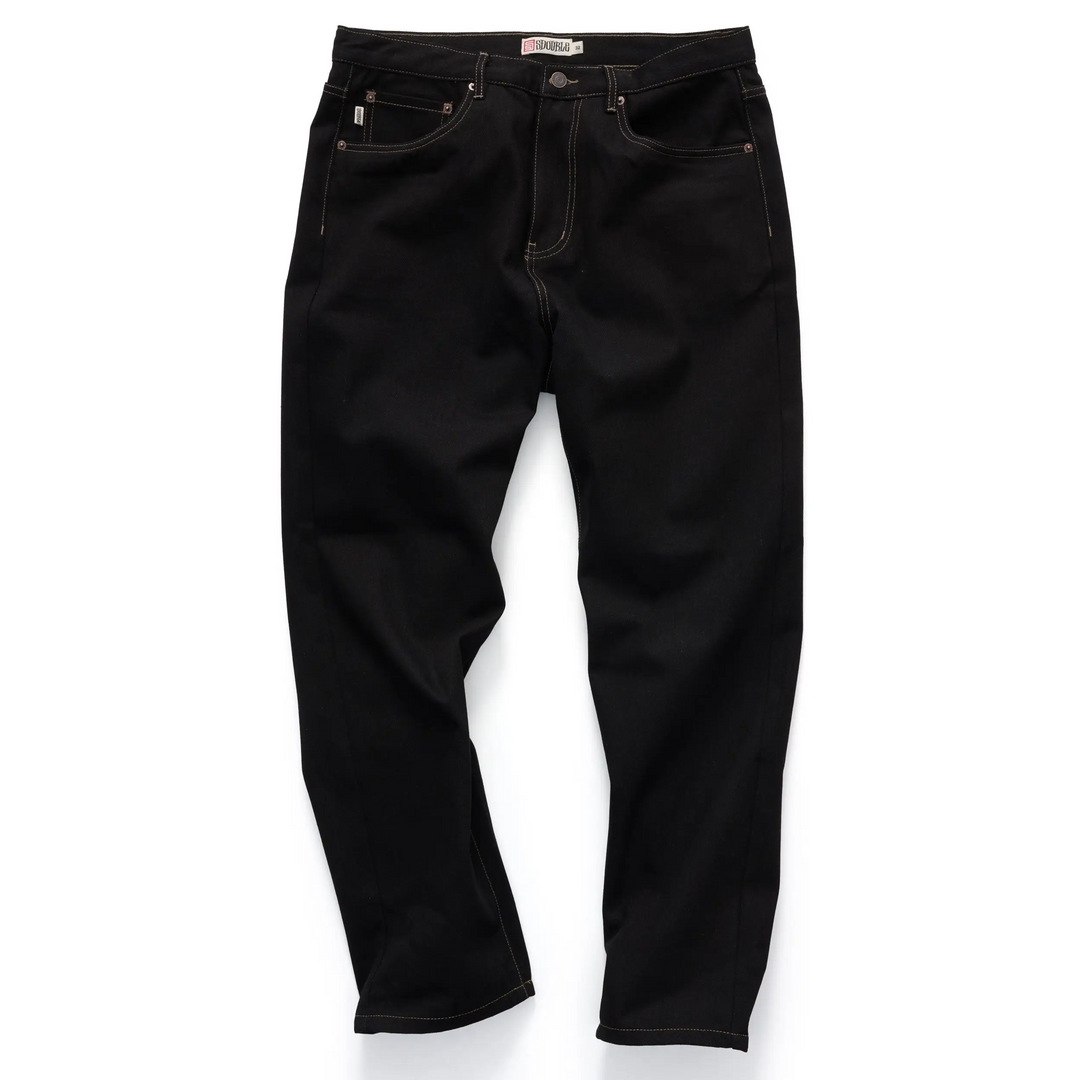 S Double Denim Standard Jeans - Raw Black