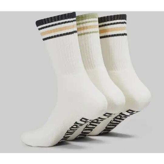 S Double Stripe S-Dot 3 Pack Socks 
