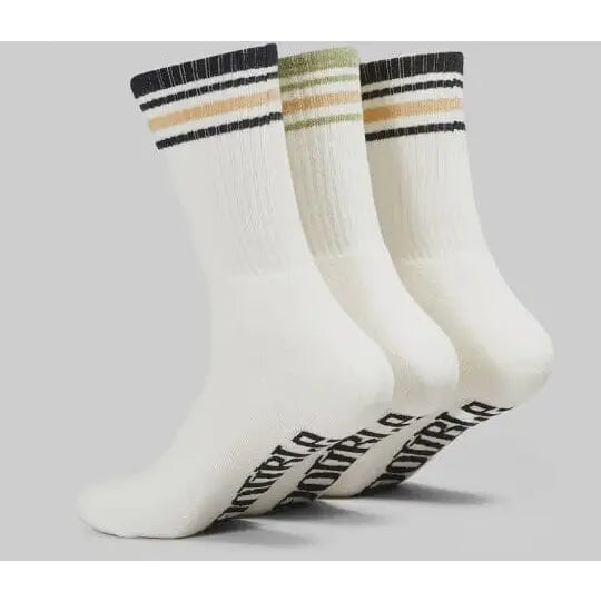 S Double Stripe S-Dot 3 Pack Socks 