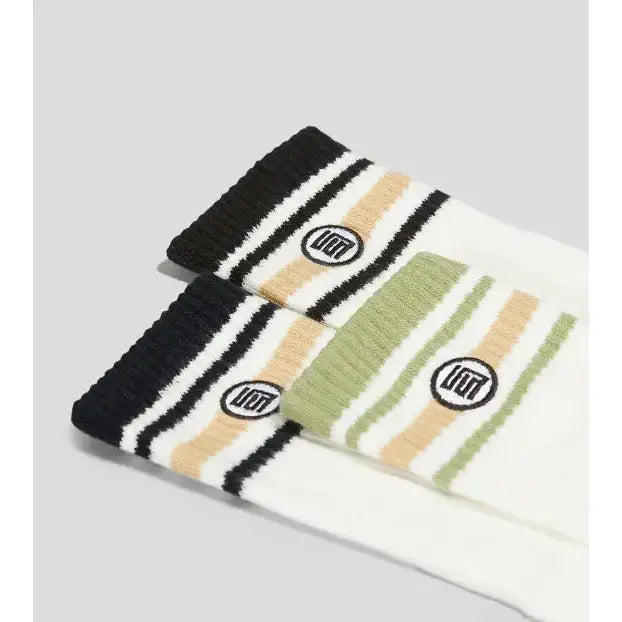 S Double Stripe S-Dot 3 Pack Socks 