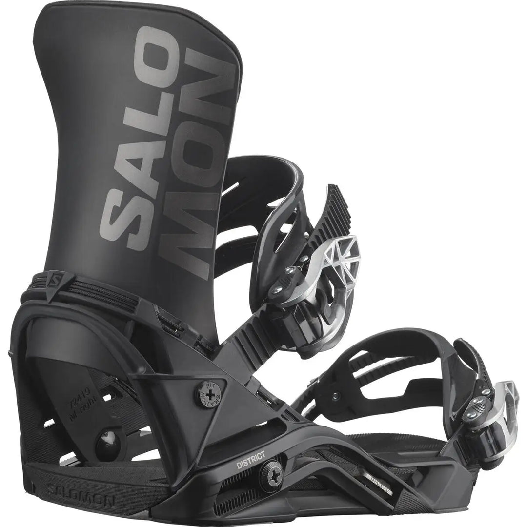 Salomon District Snowboard Bindings 2026 - Black / M