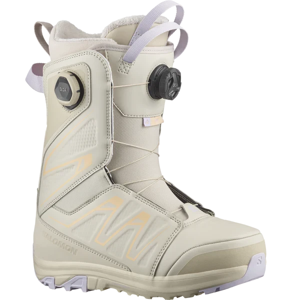 Salomon Ivy SJ Boa Womens Snowboard Boots Cream 24 