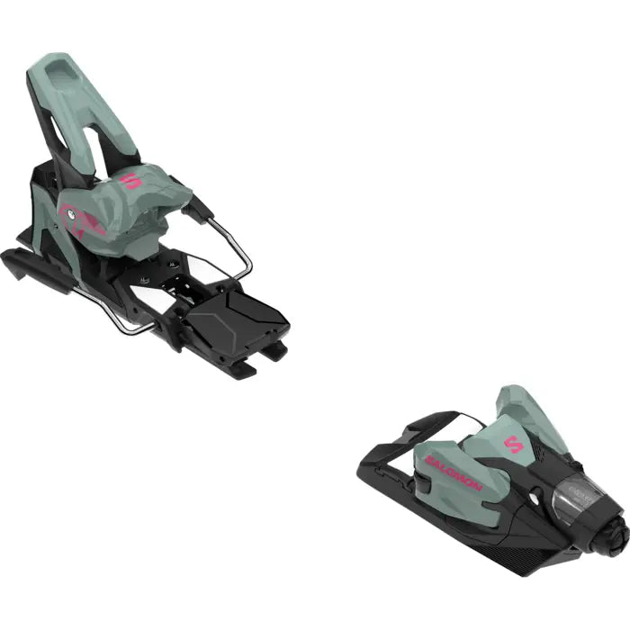 Salomon Strive 14 Gw Ski Bindings - Iceberg Green / Black / Sachet Pink / 100
