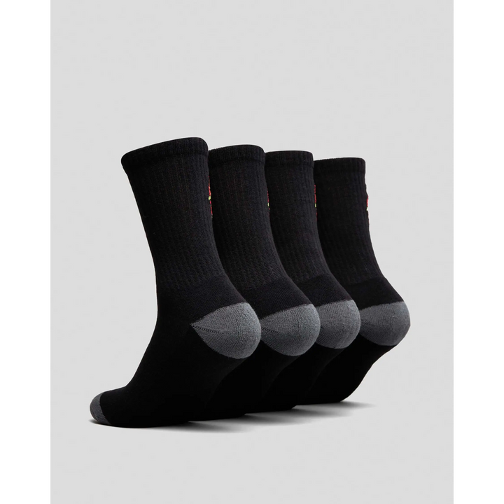 Santa Cruz Classic Dot Youth Crew 4-Pack Socks 