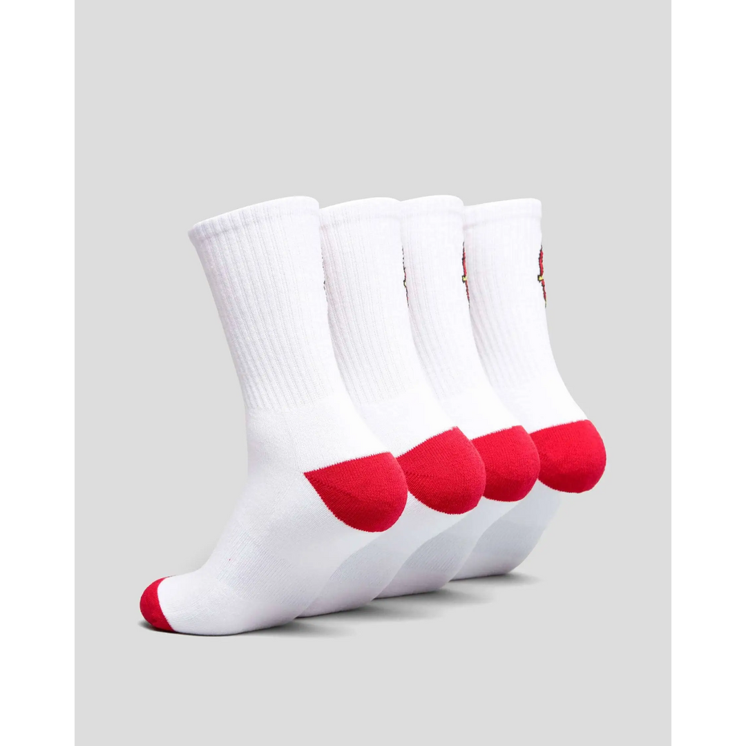 Santa Cruz Classic Dot Youth Crew 4-Pack Socks 