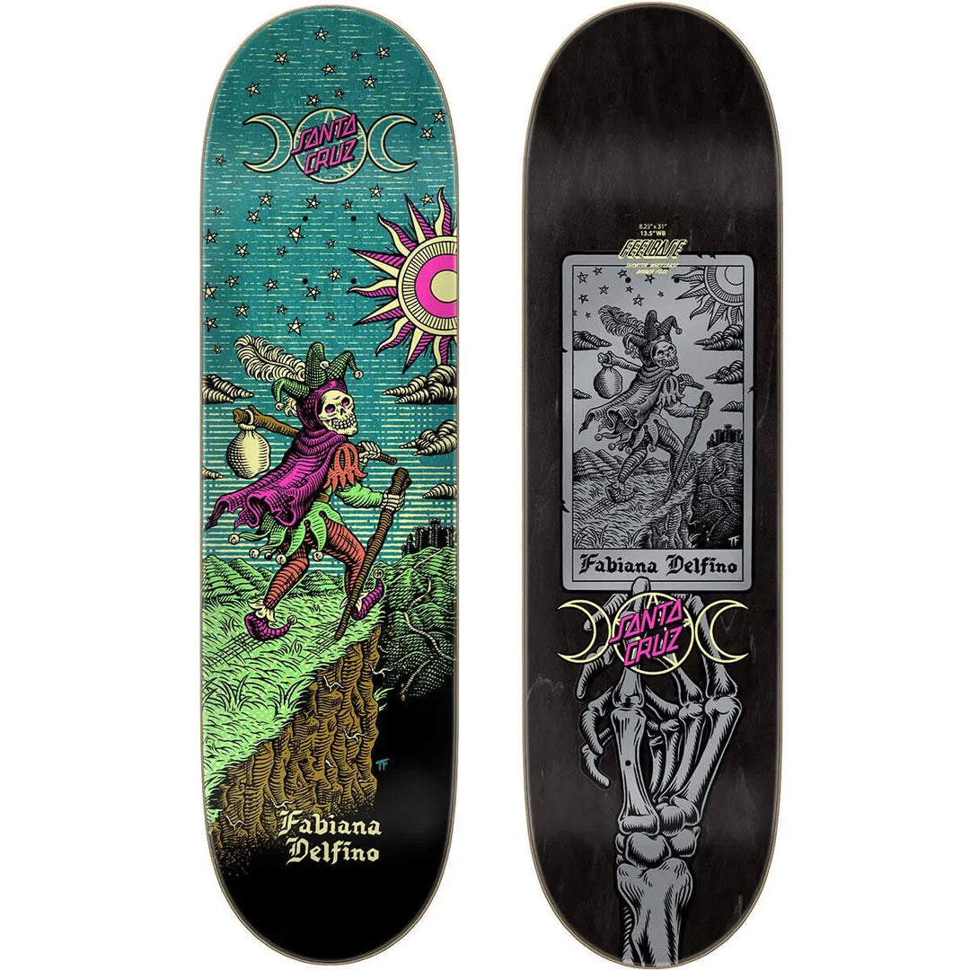 Santa Cruz Delfino Tarot Remix Freebase Skate Deck - 8.25’’