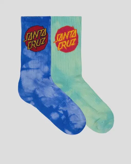 Santa Cruz Dye Crew Sock 2 Pack 