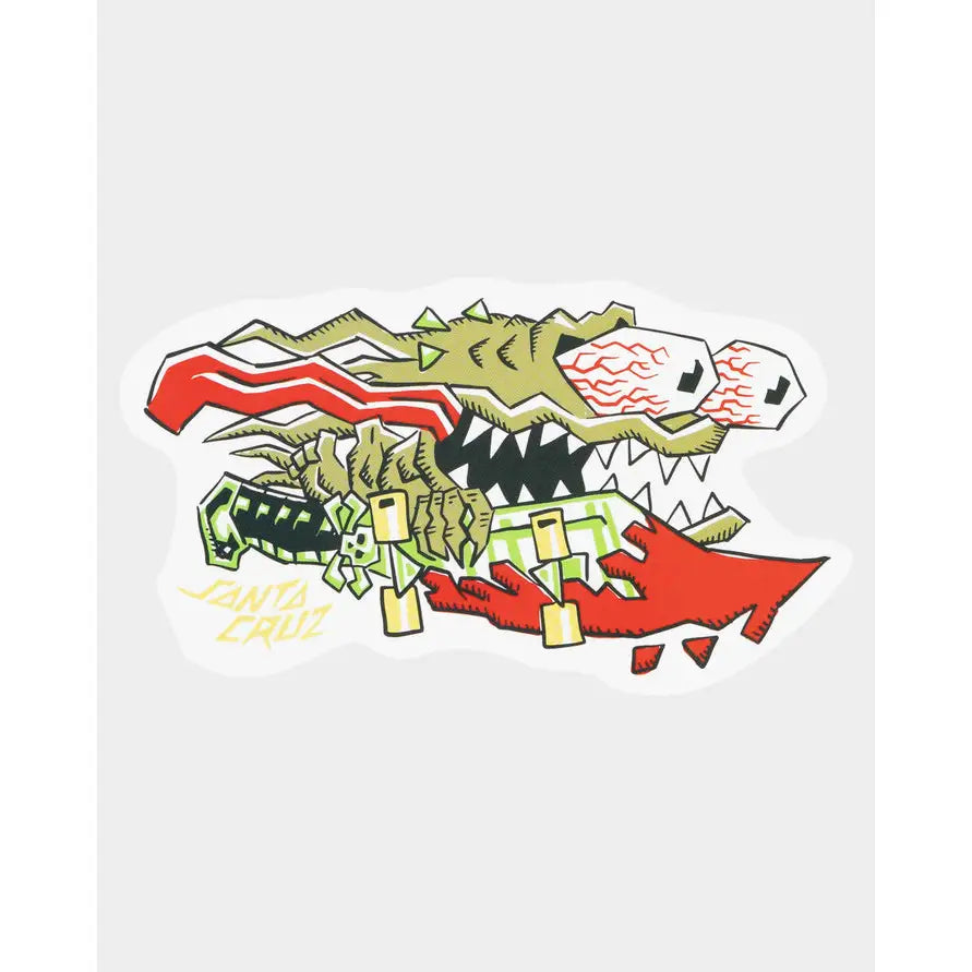 Santa Cruz Meek Scratched Slasher Decal Sticker - Green