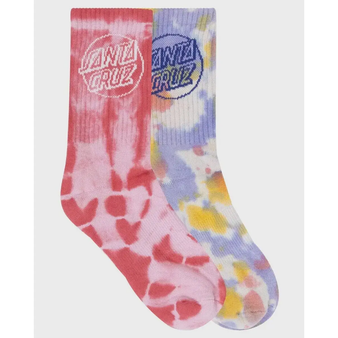 Santa Cruz Opus Dot Crew Youth Socks 2 Pack 
