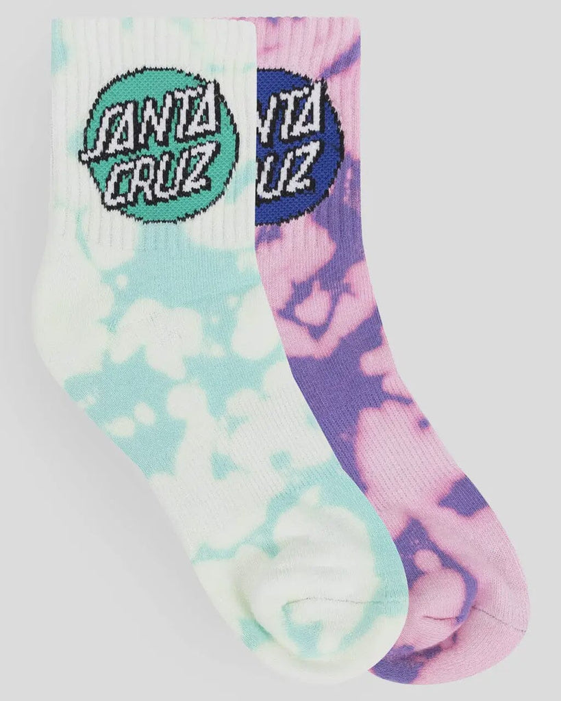 Santa Cruz Other Dot Mid Youth Socks 2 Pack 