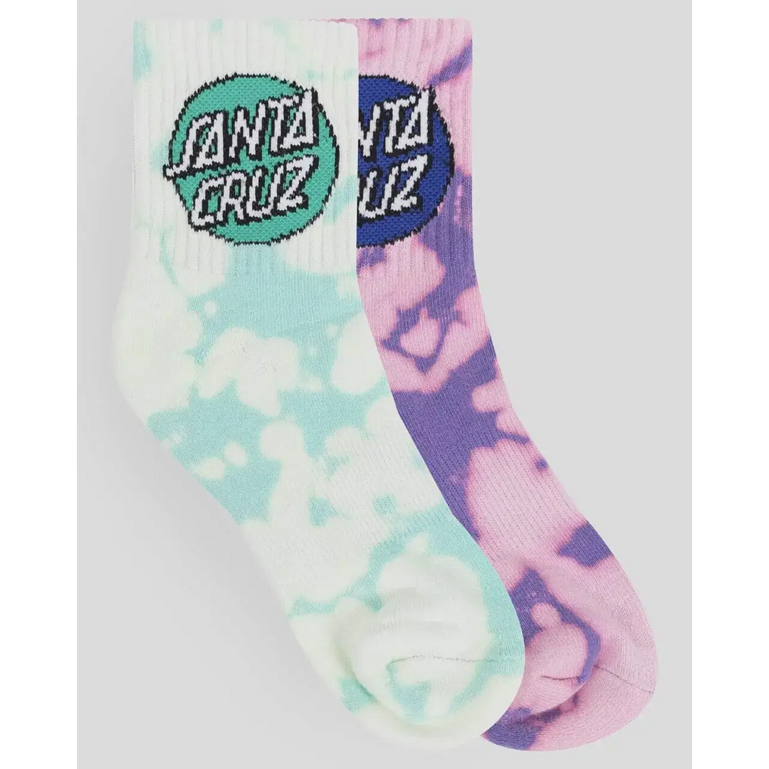 Santa Cruz Other Dot Mid Youth Socks 2 Pack 