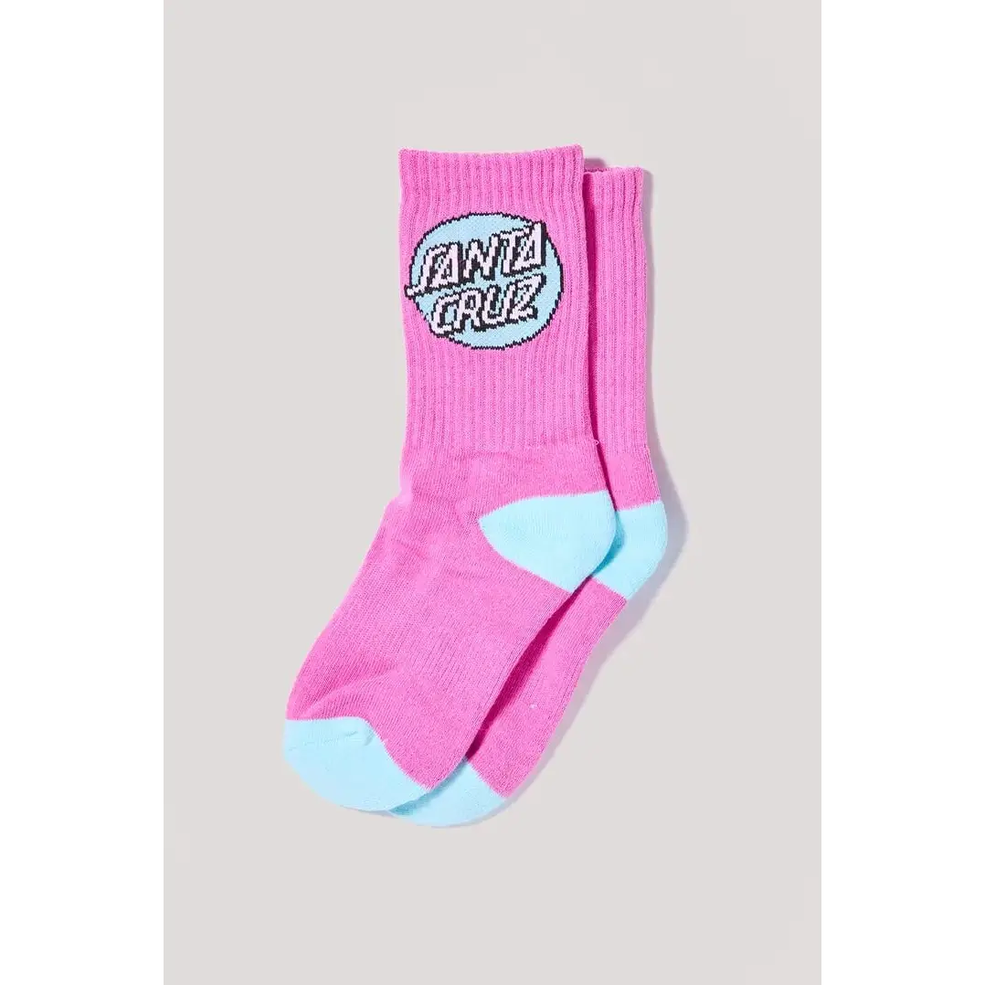 Santa Cruz Other Dot Youth Crew 4-Pack Socks 